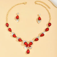 Ladies' Design Butterfly Necklace Earrings Jewelry Set Suitable for Wedding, Party, Festival Gifts