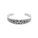 Fashion Creative Vikings Valknut Bracelets For Men Women 316L Stainless Steel Nordic Celtics Knot Open Bangle Jewelry Wholesale