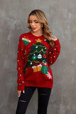 2025New Sweater Christmas Gift Sweater European and American Autumn and Winter Lazy Style Pullover Knitted Sweater