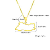 The new stainless steel glossy openwork Salvadoran pendant necklace is a bestseller for men and women on Amazon