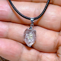 Natural Crystal Herkimer Diamond Pendant Hang Stone Gemstones Mineral Energy Reiki Home Decorations Gift Ore Crystals
