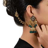 Fashionable Bohemian Tassel Earrings Bird Cage Bell Pendant Ethnic Style Dangle Earrings Elegant Personality Jewelry Accessories