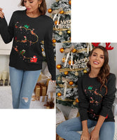 Christmas Knitted Pullover Sweater For Women 2025 Autumn And Winter New Fashion Casual Loose Sweater Womens Clothing