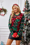 Halloween LED Light Overhead Sweater Customizable Christmas Theme Crew Neck Pullover Knitwear for Women from Mainland China