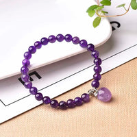 Natural Crystal Amethyst Rose Quartz Smudge Stick Rose Quartz Amethyst Magic Wand Bracelet Divination and Witchcraft Wooden Gift