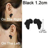 Anniyo 1.9CM Africa Map Stud Earrings Women Girls,Gold Plated,Silver Color Stainless Steel African Jewelry Party Wedding #131821