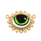 Newest Classic Amulet Turkish Blue Evil Eye Charm Pendant,18K Gold Cubic Zirconia CZ Paved,Jewelry Necklace Bracelet Supply L30