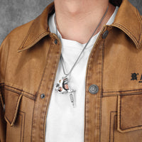 Men Charm Tattoo Machine Stainless Steel Jewelry Necklaces With Pendant For Male Women Punk Hip Hop Accessories Gifts Wholesale