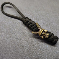 Vintage Hand-knitted Lanyard Keychain Biker helmet Pendant Paracord Rope weave Accessories Bag Hanging Handmade Car Keyring