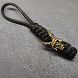 Vintage Hand-knitted Lanyard Keychain Biker helmet Pendant Paracord Rope weave Accessories Bag Hanging Handmade Car Keyring