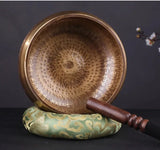 Nepal Large Bowl Singing 20cm Copper Handmade Buddha Bowls Tibetan Yoga Bowl Meditation Tools Buddha Sound Bowls Awareness Set