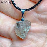 Natural Crystal Herkimer Diamond Pendant Hang Stone Gemstones Mineral Energy Reiki Home Decorations Gift Ore Crystals