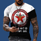 Castrol Men's T-Shirt 3D Graphics Texaco Car Oil Pullover Fashion Summer Casual Top Sweatshirt Men's Clothing Harajuku T-Shirt