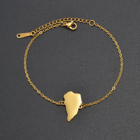 Anniyo 18CM+4CM Spain Tenerife Lanzarote Palma Gomera Fuerteventura El Hierro Map Bracelets for Women Jewelry Bangle #367421