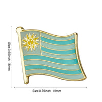 Flag Pins Country Flag Badge Flag Brooch National Flag Lapel Pin International Travel Pins Collections