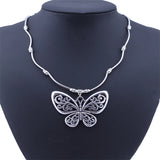 Ethnic Antique Silver Color Moon Choker Necklaces for Women Boho Turquoise Necklace Girls Party Jewelry Gifts
