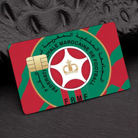Morocco Map Flag  Card Stickers  Holographic Sticker Film Skin Cover for Credit Debit Card