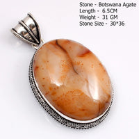 Genuine Amazonite Turquoise Agate Jasper Tiger Eye  Antique Pendant