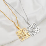 Anniyo Ancient African Traditional Culture Gye Nyame Symbols Ancient Egypt Pendant Necklaces Stainless Steel Jewelry @367221