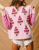 women's winter sweaters Sweatshirt sequined Christmas gingerbread cartoon pattern O-neck sequined long sleeved knitted pullover