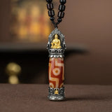 2025 New Tibetan Buddhist Tianzhu Pendant Buddha Statue Guardian Necklace for Men and Women to Wear as a Transformation Bead J