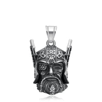 Vintage Design Viking Warrior Bell Pendant Motorcycle Wind Nordic Odin Guardian Bell Necklace Gift Jewelry Accessories Wholesale