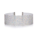 TOP Quality Cool Shiny Rhinestone Bundle Neck Popular Element Collar Necklace Punk Hip Hop Women's Choker Gift Korean Jewelry