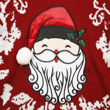 New European and American Christmas Day Sweater Customized Santa Claus Jacquard Knitted Top Hoodie