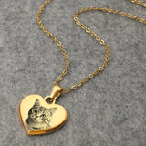 Picture Necklace Personalized for Women,Custom Photo Love Heart Projection Pendant,Customized Valentine's Day gift,gifts for mom