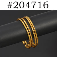 Anniyo 4Pieces Thin Bracelet For Women Girls Middle East Africa Arabia Ethiopian Wedding Party Christmas Gifts #204516