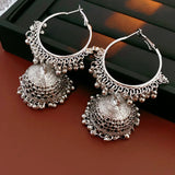 Exaggerated Round Hollow Earrings for Women Retro Temperament Drop Earring Light Luxury  Niche Jewelry 2024 New in Gift