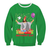 New Unisex Men Women 2026 Ugly Christmas Sweater For Holidays Santa Elf Christmas Printed Novelty Autumn Winter Blouses Clothing