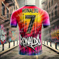 2025/26 Hot Selling Ronaldo's Fresh and Cool Summer Sports Shirt, Breathable, Quick drying, Comfortable T-shirt for Daily Use