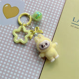 Kawaii Keychain With Bow Car Hanging Pendant Decor Cartoon Backpack Hanging Keychain Charms Keyrings Party Gift For Kid брелок