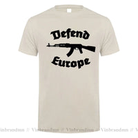 Defend Europe T Shirt Immigrant Islam Custom Design Print Tee Shirt for Men Women Cotton New Cool Tee