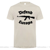 Defend Europe T Shirt Immigrant Islam Custom Design Print Tee Shirt for Men Women Cotton New Cool Tee