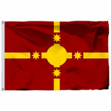 Flag of the United Kingdom of Fiji, Flag of Fiji, Royal Standard, Polyester, Rotuma, 90x150cm, 21x14cm, 40x60cm, 100D 21x14cm