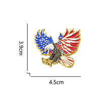 Bald Eagle American Flag Enamel Brooch Usa Patriot Independence Day Gathering Celebration Lapel Pin National Spirit Badge Access