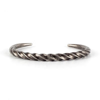 Stainless Steel Fashion Simple Bracelets Men's Vintage Twist Bracelet Unique Design Party Open Bangle Jewelry Gifts Never Fading