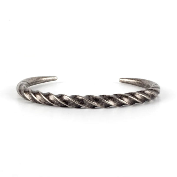 Stainless Steel Fashion Simple Bracelets Men's Vintage Twist Bracelet Unique Design Party Open Bangle Jewelry Gifts Never Fading