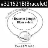 Anniyo 18CM + 4CM Sint Maarten and Saint-Martin Bracelets for Women Saint Martin SXM Stainless Steel Jewelry  #321521