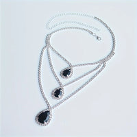 New Fashion Rhinestone Collar Necklace Jewelry Women's Luxury Shiny Evening Party Crystal Necklace Jewelry Wearing Accessories
