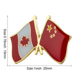 Flag Laple Pin Badge Brooch Canada friendship Ethiopia Ireland Brazil Pakistan Belgium Poland Germany Russia Philippines Finland