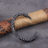 Stainless Steel Nordic Viking Norse Raven Bracelet Men Wristband Cuff Bracelets with viking wooden box