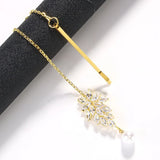 Imitation Pearl Pendant Forehead Chain Headband Hair Jewelry for Women Free Shipping Wedding Indian Zircon Leaf Head Chain Gift