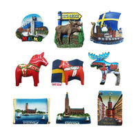 Europe Sweden 3D Fridge Magnets Tourism Souvenir Refrigerator Magnets Sticker Collection Handicraft Decoration Articles