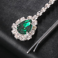 Stonefans Water Drop Forehead Chain Headpiece Jewelry for Women Boho Red Hair Accessories 2024 Rhinestone Wedding Elegant Clips