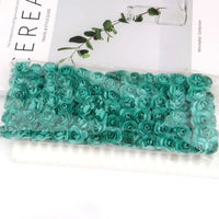 144PCS 1.5 cm Artificial Mini Paper Rose Bouquet For Scrapbooking For Wedding Party Decoration Cheap Artificial Rose Flowers