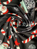 Women's Long - Sleeve Open - Front Christmas Cardigan, Santa & Snowflake Prints, Ideal for Holiday Parties & Family Gatherings