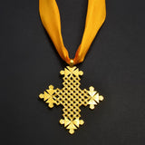 Anniyo Ethiopian Traditional Ethnic Big Cross Jewelry Pendant DIY Rope Eritrea African Afar Israel Saudi Arab Ornaments #331306